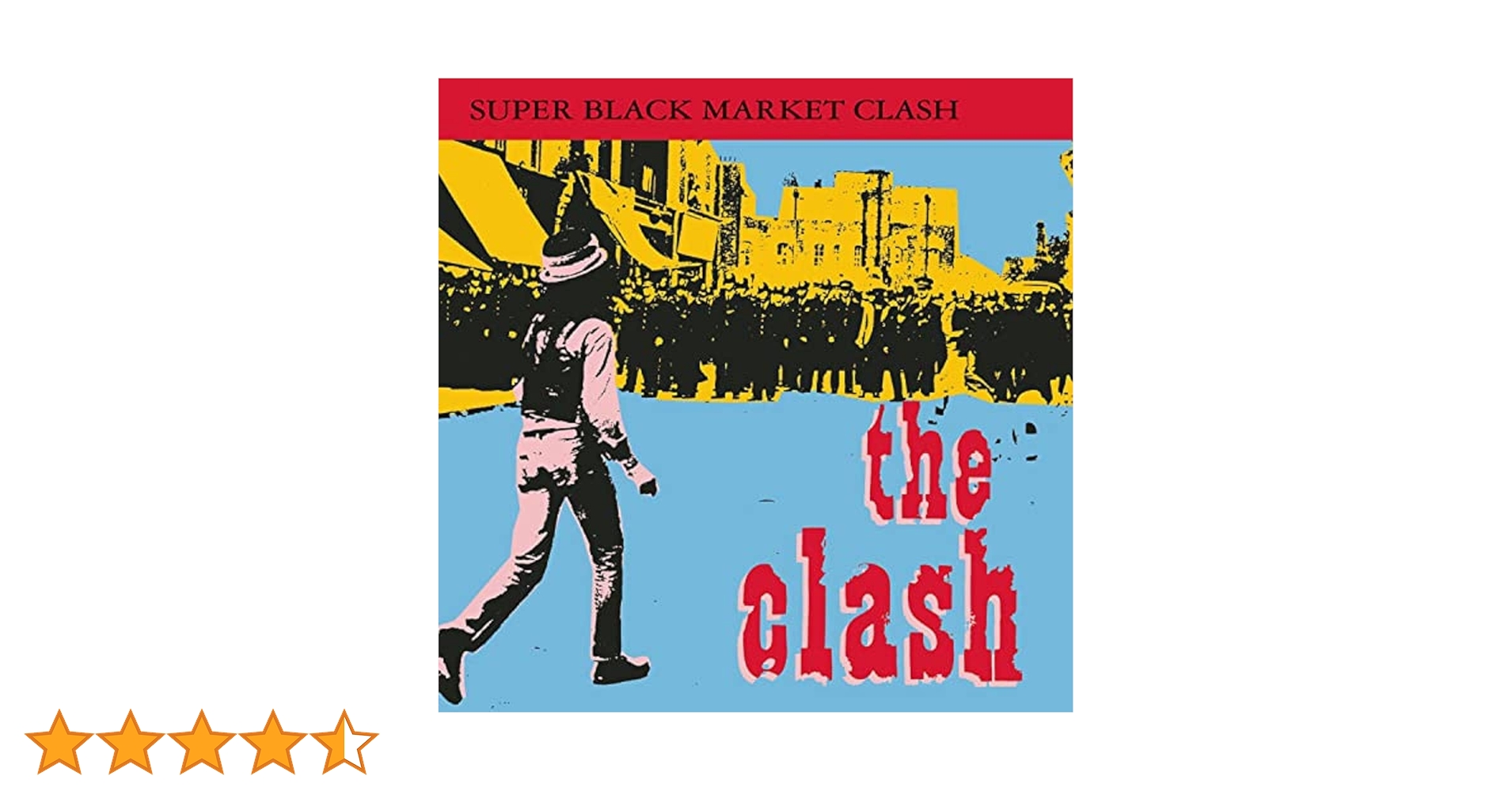 クラッシュ　ブラックマーケット 当時のポスター　CLASH THE CLASH - BLACK MARKET CLASH - ORIGINAL ROCK PROMO POSTER